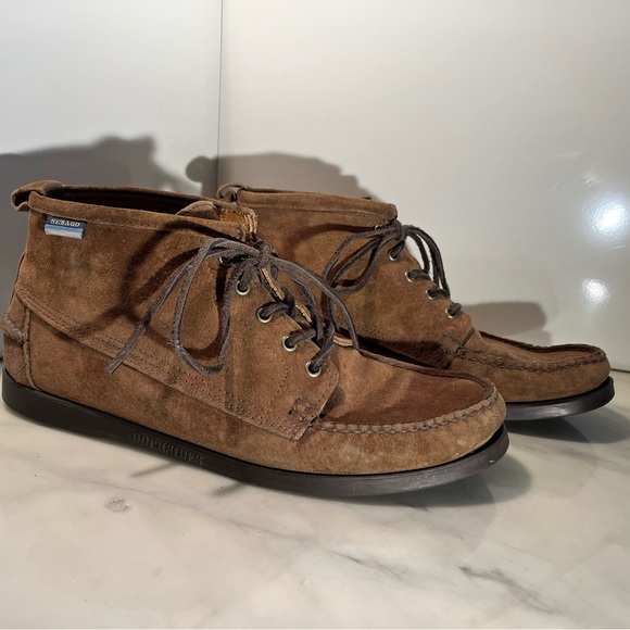 Men’s Sebago Beacon Boots Brown Suede 11M - Picture 1 of 9